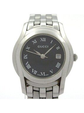 Gucci Watch Black Silver
